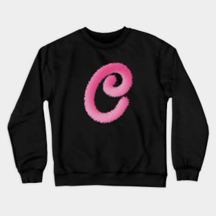 C Pink Animal Initials Crewneck Sweatshirt